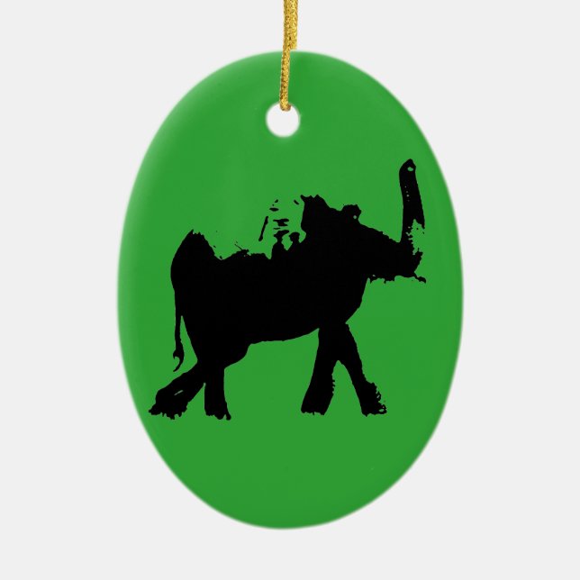 Baby Elephant Keramik Ornament (Vorne)