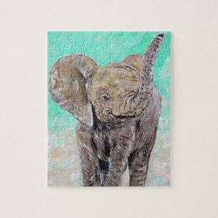 Baby Elephant Painting Puzzle