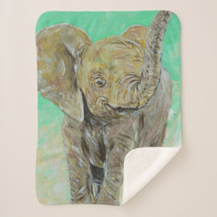 Baby Elephant Painting Sherpadecke