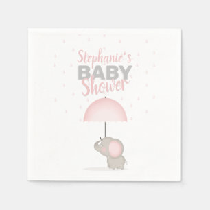 Baby Elephant Pink Baby Dusche Serviette