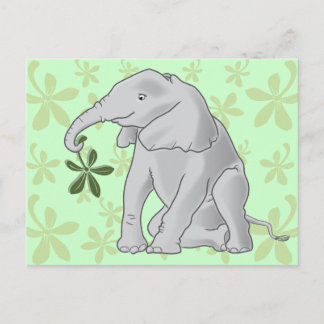 Baby Elephant Postcard Postkarte