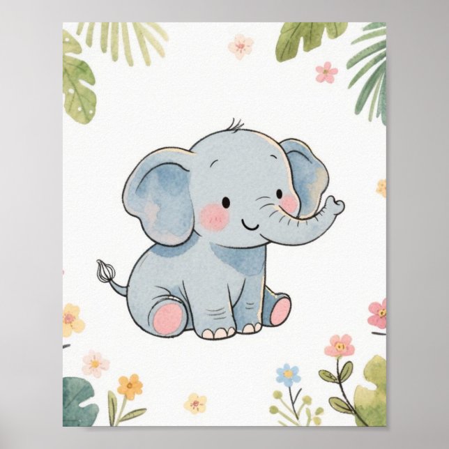 Baby Elephant Poster (Vorne)