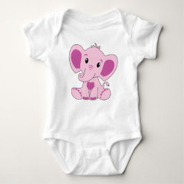 Baby, Elephant, Rosa, Baby Bodysuit, DAM Creative, Baby Strampler