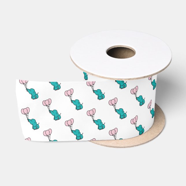 Baby Elephant Satinband (Spule)