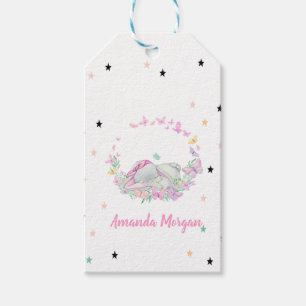 Baby Elephant, Schmetterlinge, Sterne Geschenkanhänger