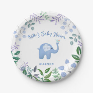Baby Elephant Song Bird Baby Dusche Pappteller
