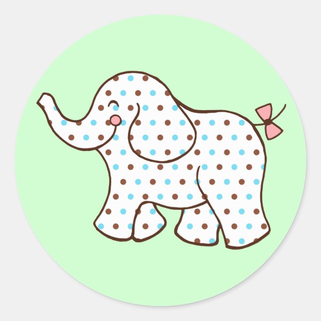 Baby Elephant Stickers (Vorderseite)