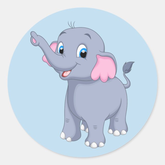 Baby Elephant Stickers (Vorderseite)