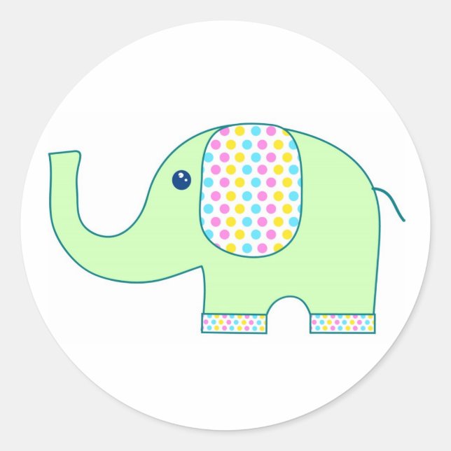 Baby Elephant Stickers (Vorderseite)