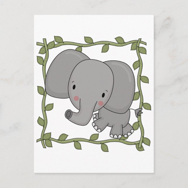 Baby Elephant Tshirts und Geschenke Postkarte (Vorderseite)