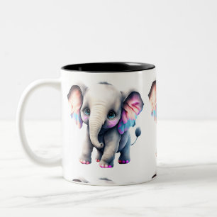 Baby Elephant Zweifarbige Tasse