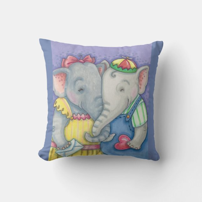 BABY ELEPHANTS DURCH PILLOW KISSEN (Vorderseite)