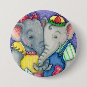 BABY ELEPHANTS ERSTE LIEBE, NIEDLICH PACHYDERM FRE BUTTON