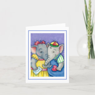 BABY ELEPHANTS ERSTE LIEBE, NIEDLICHE PACHYDERME L KARTE