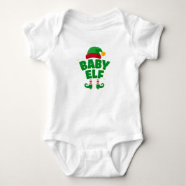 Baby Elf Cute Family Christmas Pajama Strampler