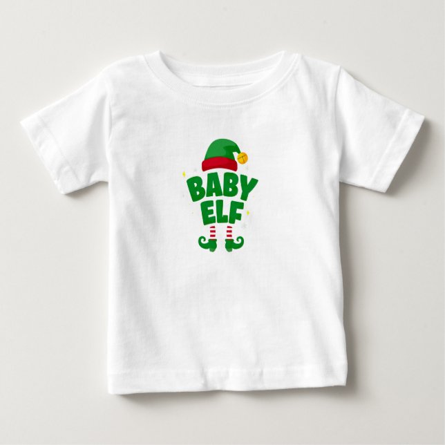 Baby Elf Cute Family Christmas Pajama T-shirt (Vorderseite)