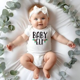 Baby Elf Familienweihnacht Strampler