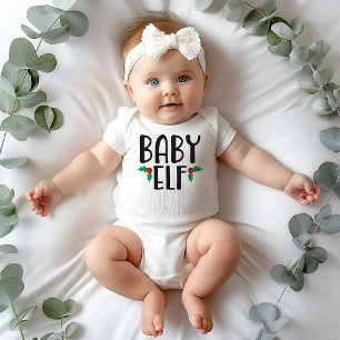 Baby Elf Familienweihnacht Strampler
