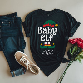 Baby Elf Funny Elf Matching Weihnachtsgeschenk T-Shirt
