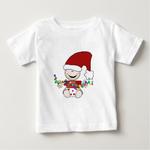 Baby Elf mit Leuchtpulten und Geschenken Baby T-shirt