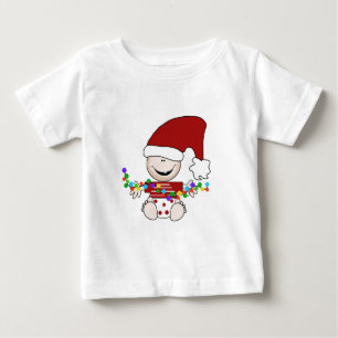Baby Elf mit Leuchtpulten und Geschenken T-shirt