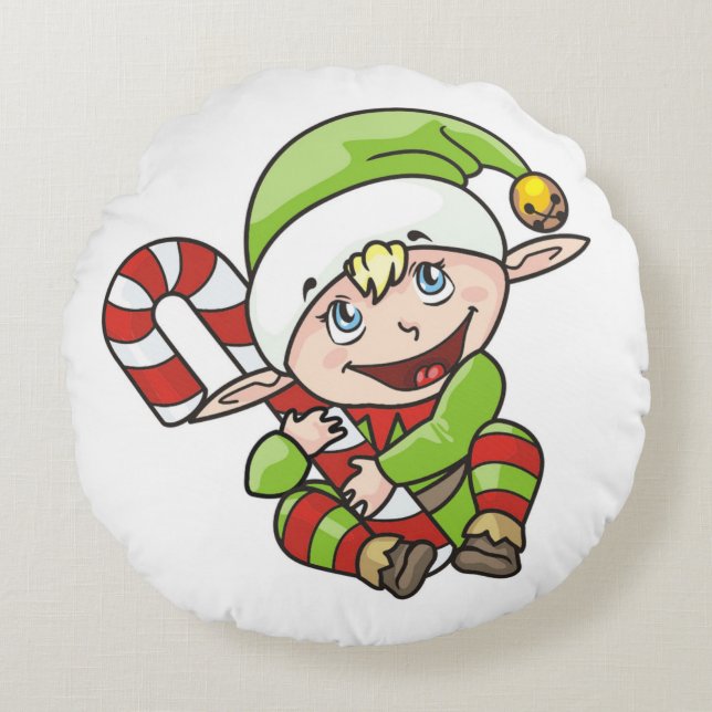 BABY ELF RUNDES KISSEN (Vorderseite)