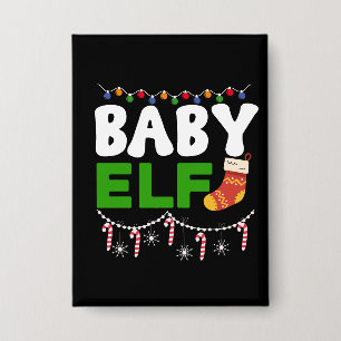Baby-Elf-Weihnachtsfeiertags-Design-84608 Button