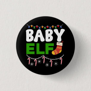 Baby-Elf-Weihnachtsfeiertags-Design-84608 Button