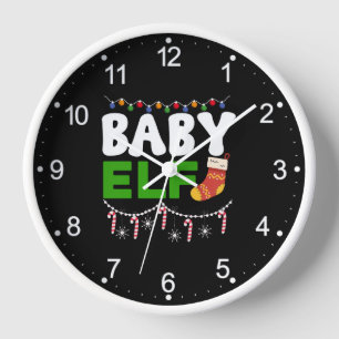 Baby-Elf-Weihnachtsfeiertags-Design-84608 Uhr