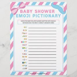 Baby Emoji Pictionary [Gender Überraschung] Briefbogen