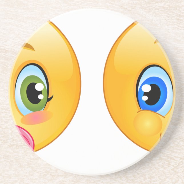 Baby Emojis Getränkeuntersetzer (Vorne)