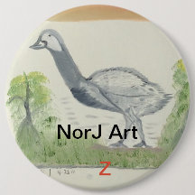Baby Emu auf Knopfentwurf durch NorJ Kunst