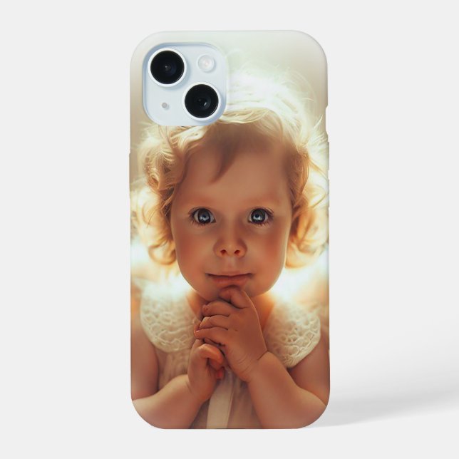Baby Engel iPhone 15 Hülle (Rückseite)