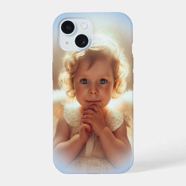 Baby Engel iPhone 15 Hülle (Rückseite)