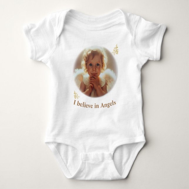 Baby Engel Strampler (Vorderseite)