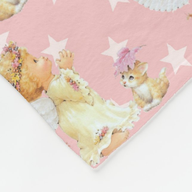 Baby-Engelsmädchen-Fleecedecke Nr. zwei Fleecedecke (Ecke)