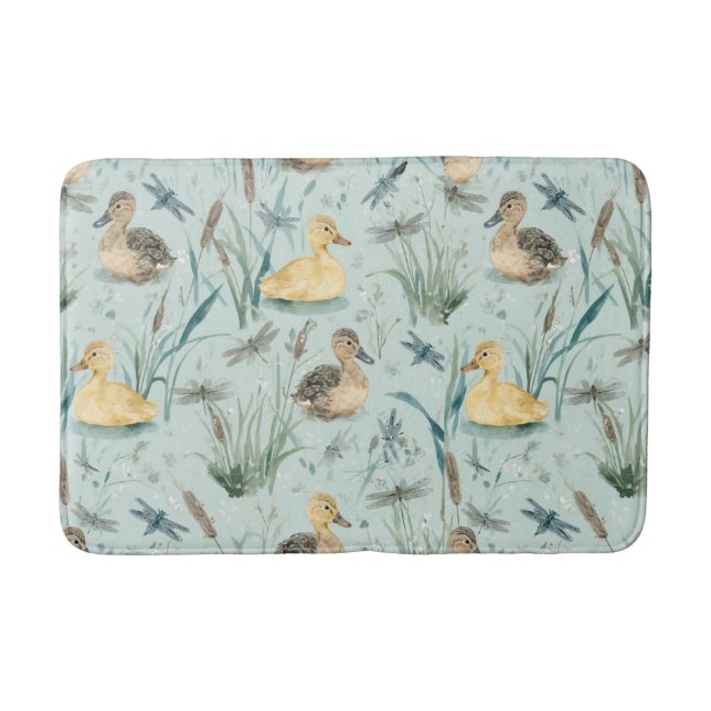 Baby-Enten-Thema  Badematte (Vorderseite)