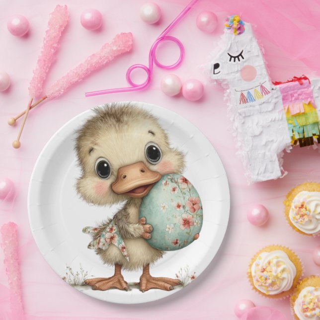 Baby Entenküken Pappteller (Party)