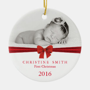 Baby-erste Weihnachtsverzierung kundengerecht Keramikornament