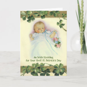Baby-ersten St Patrick Tagessegen-Gebet Karte