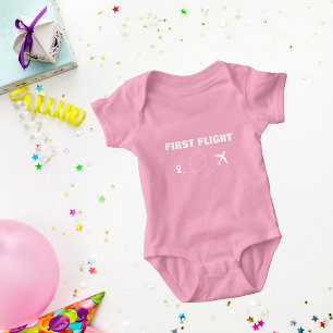 Baby ERSTER FLUG, Cooles Flugzeug, Reisen Strampler