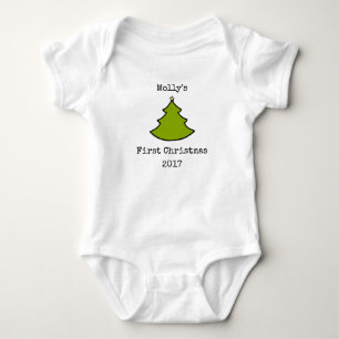 Baby-erster WeihnachtenOnsie Bodysuit Baby Strampler