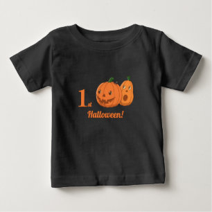 Baby erstes Halloween-Kürbisse T-shirt