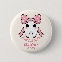 Baby Erstes Zahn Pink Schleife Meilenstein Kawaii