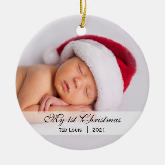 Baby | Erstmaliges Weihnachtsschmuck zum Foto