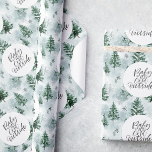 Baby es ist Cold Outside Winter Babydusche Geschenkpapier