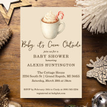 Baby, es ist Kakao draußen Baby Shower Einladung