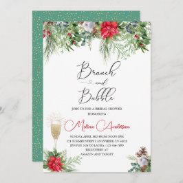 Baby es ist kalt außerhalb der Aquarellbinde und B Einladung