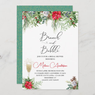 Baby es ist kalt außerhalb der Aquarellbinde und B Einladung