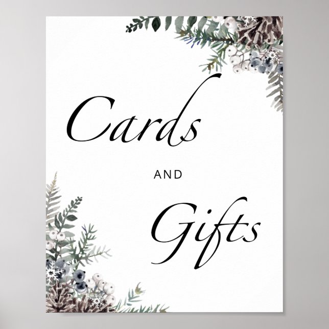 Baby es ist kalt außerhalb der immergrünen Karten  Poster (Vorne)